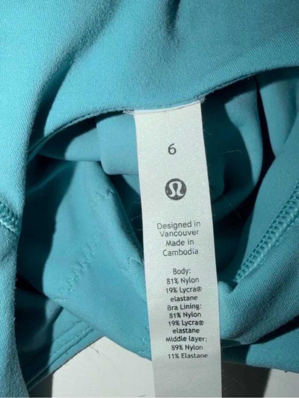 lululemon athletica Dusty Blue Seamless Crop Sports Bra